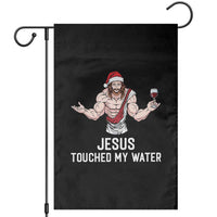 Funny Christmas Wine Garden Flag Jesus Drank Wine - Wonder Print Shop