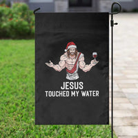 Funny Christmas Wine Garden Flag Jesus Drank Wine - Wonder Print Shop