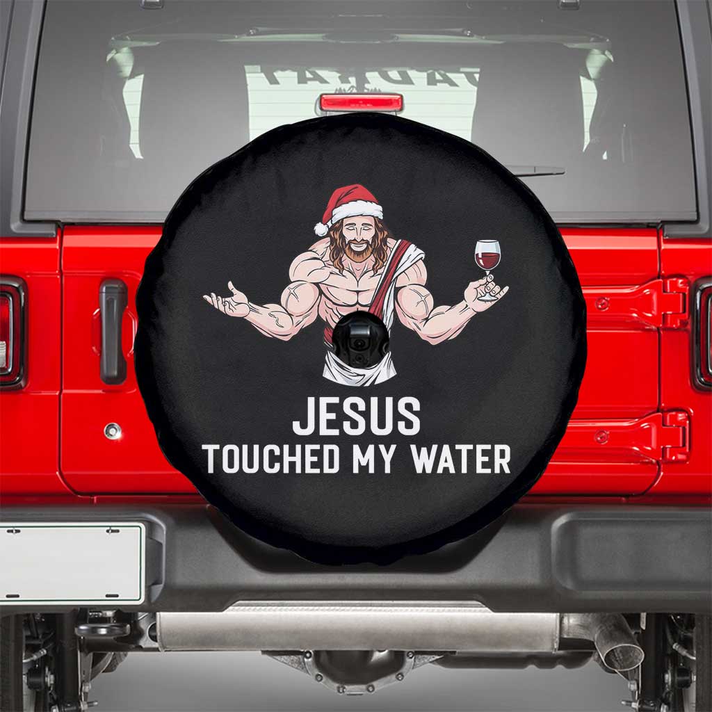 Funny Christmas Wine Spare Tire Cover Jesus Drank Wine - Wonder Print Shop