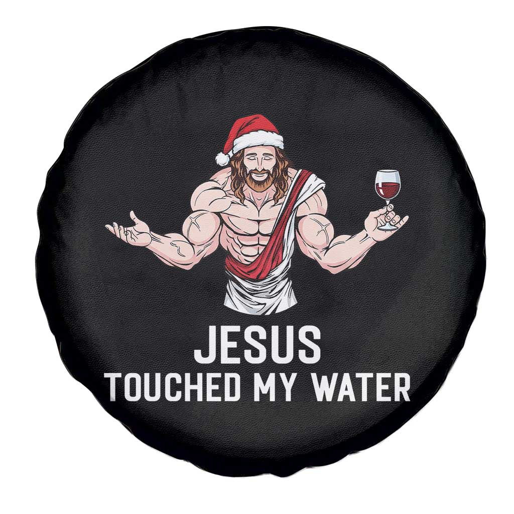 Funny Christmas Wine Spare Tire Cover Jesus Drank Wine - Wonder Print Shop