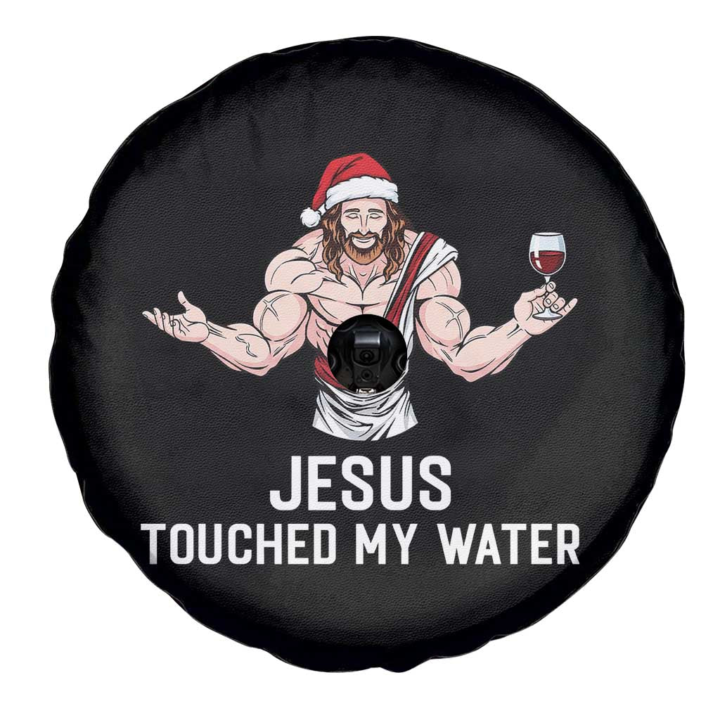 Funny Christmas Wine Spare Tire Cover Jesus Drank Wine - Wonder Print Shop