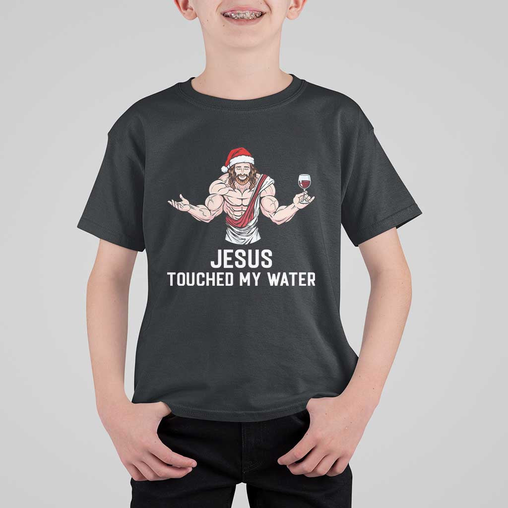 Funny Christmas Wine T Shirt For Kid Jesus Drank Wine - Wonder Print Shop