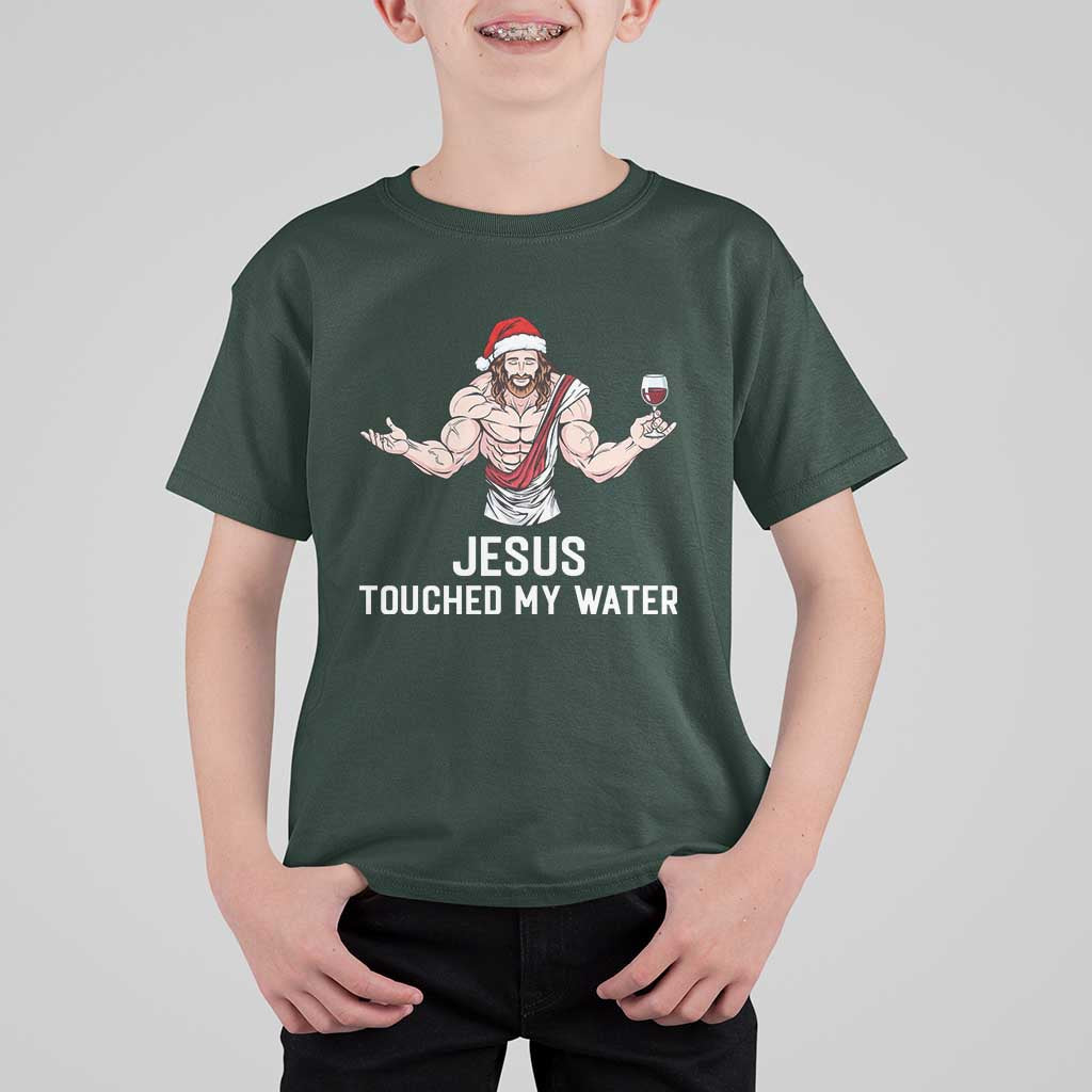 Funny Christmas Wine T Shirt For Kid Jesus Drank Wine - Wonder Print Shop