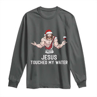 Funny Christmas Wine Long Sleeve Shirt Jesus Drank Wine - Wonder Print Shop