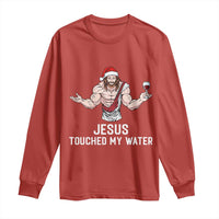 Funny Christmas Wine Long Sleeve Shirt Jesus Drank Wine - Wonder Print Shop