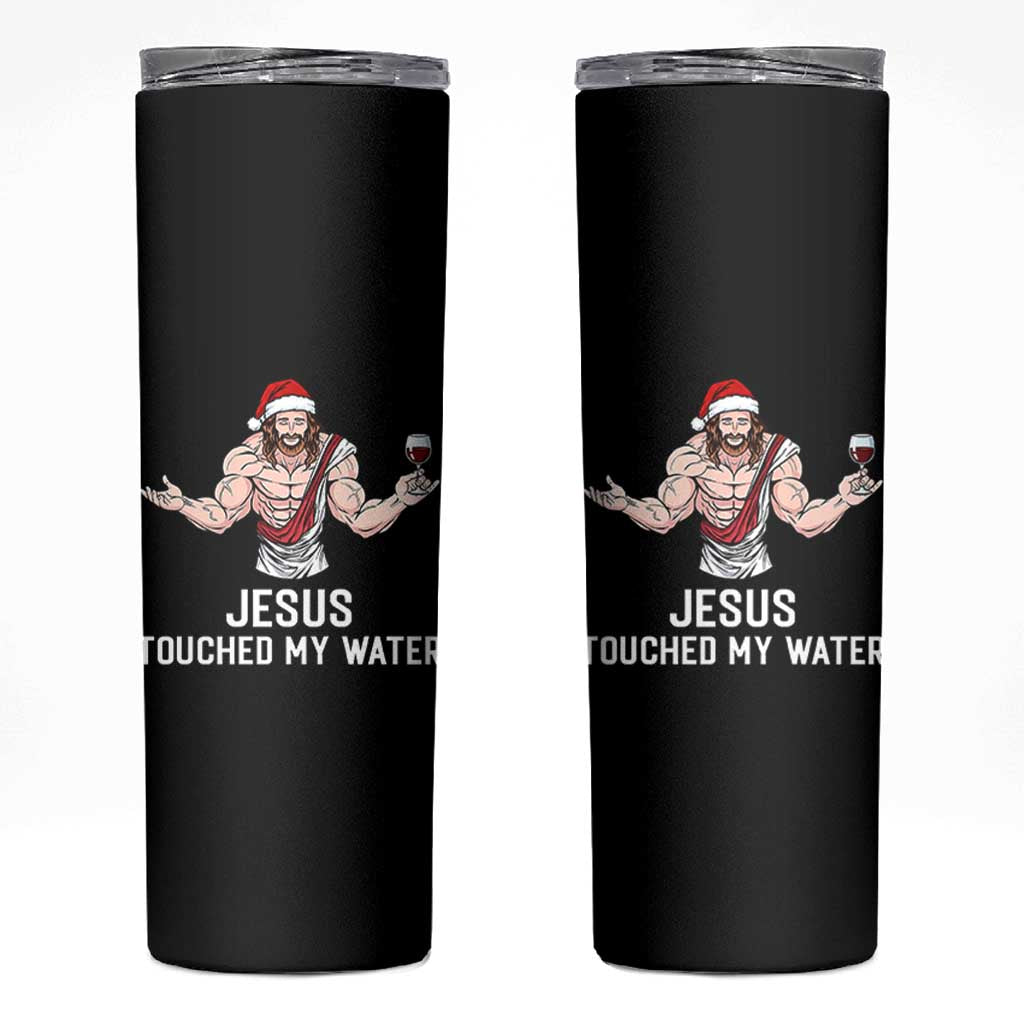 Funny Christmas Wine Skinny Tumbler Jesus Drank Wine - Wonder Print Shop