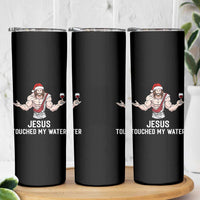 Funny Christmas Wine Skinny Tumbler Jesus Drank Wine - Wonder Print Shop