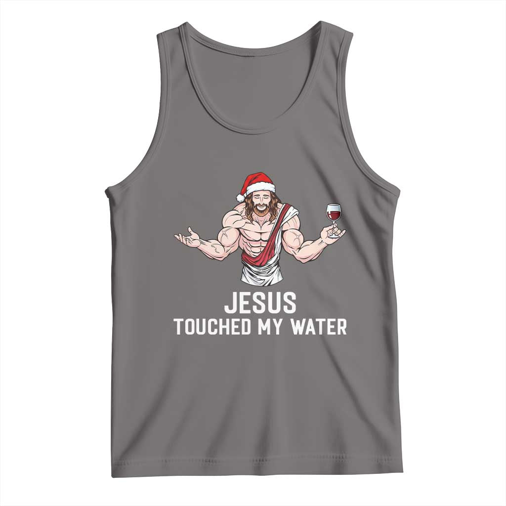 Funny Christmas Wine Tank Top Jesus Drank Wine - Wonder Print Shop