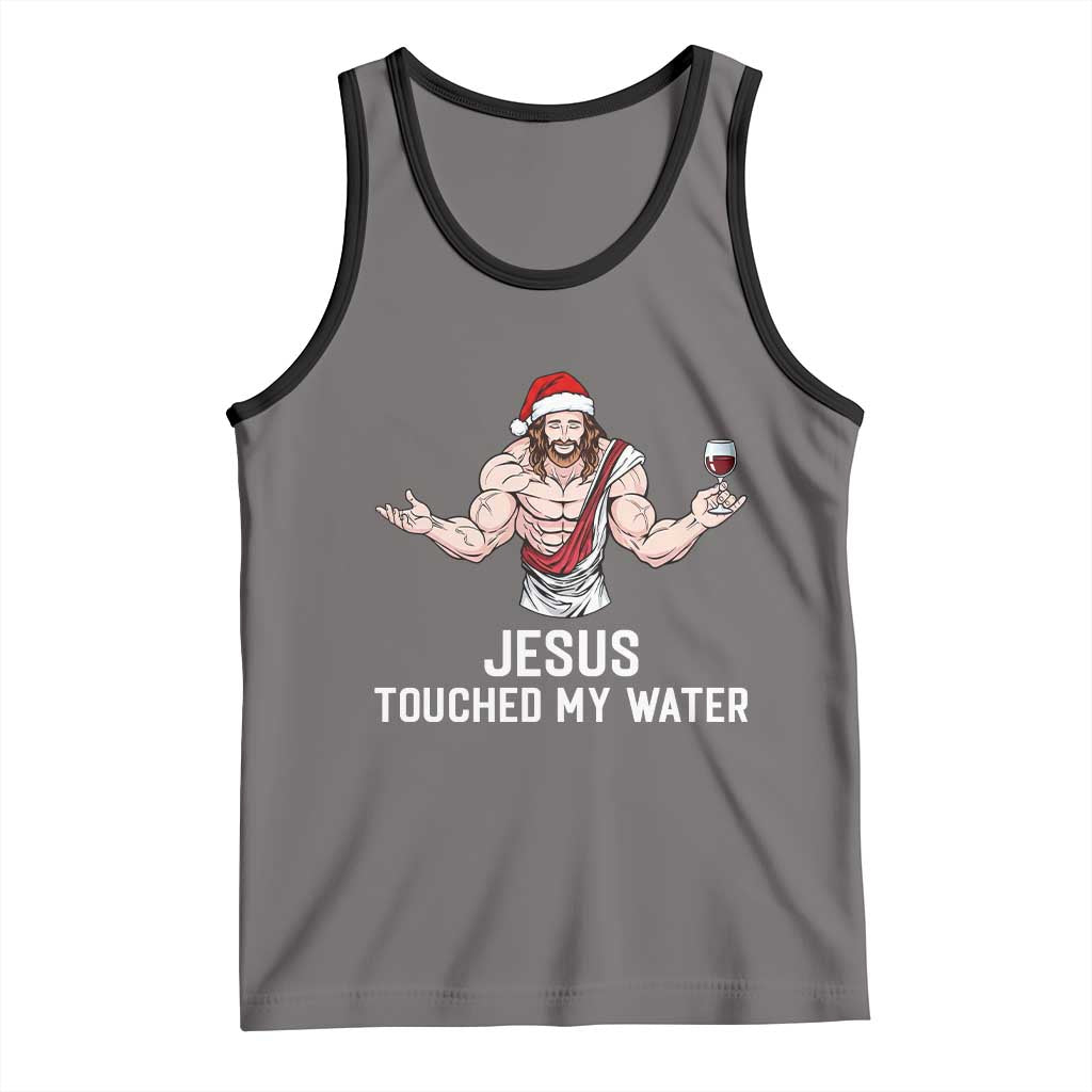 Funny Christmas Wine Tank Top Jesus Drank Wine - Wonder Print Shop