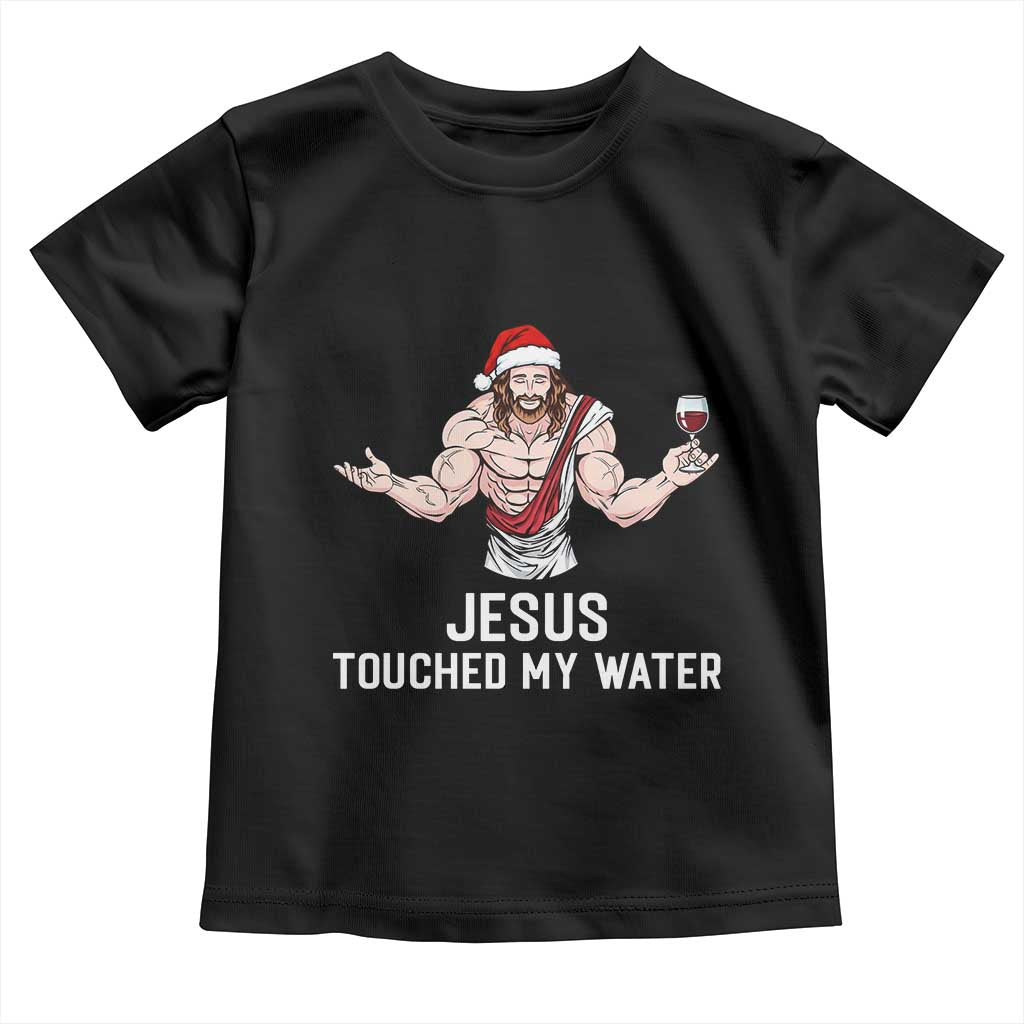 Funny Christmas Wine Toddler T Shirt Jesus Drank Wine - Wonder Print Shop