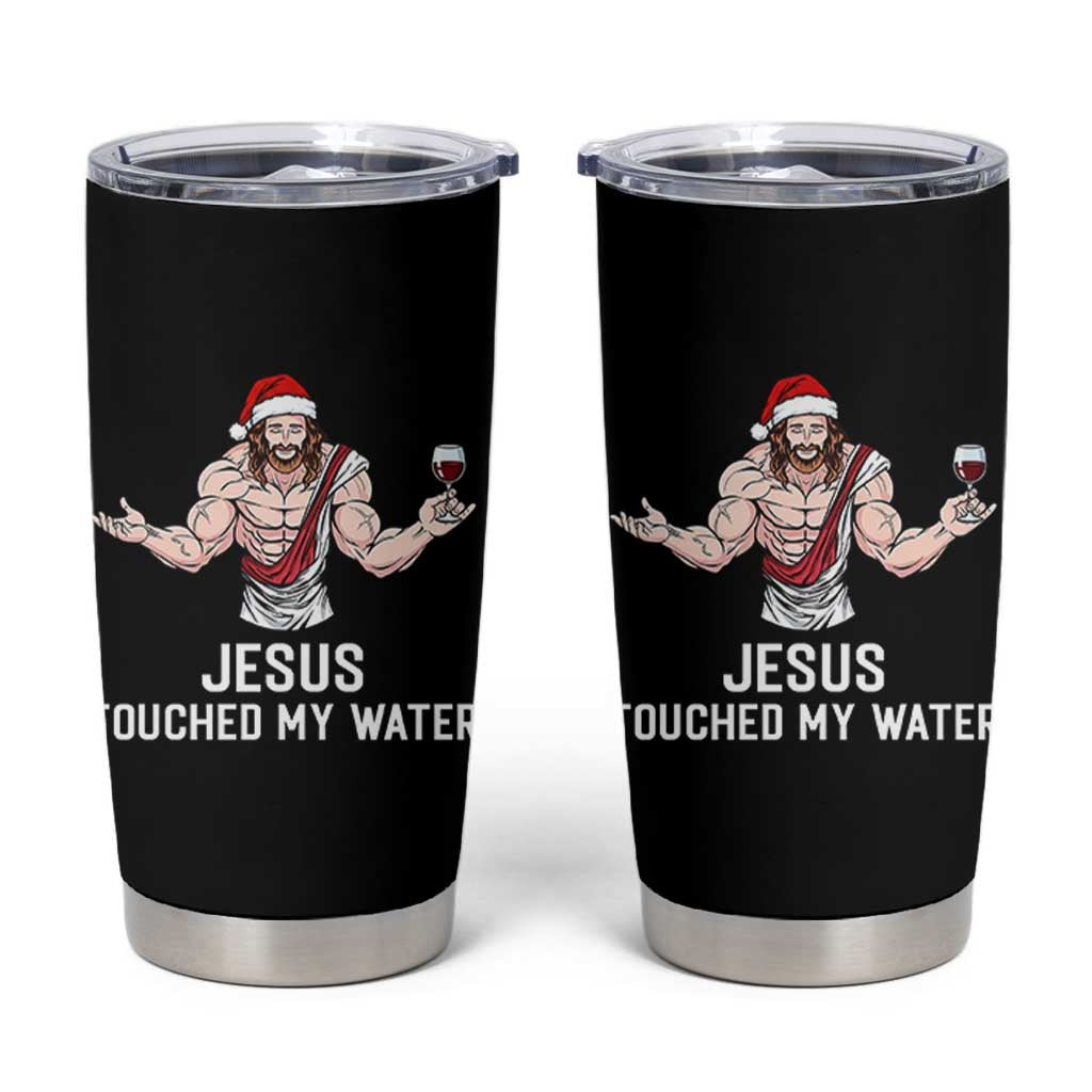 Funny Christmas Wine Tumbler Cup Jesus Drank Wine - Wonder Print Shop