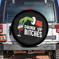 Funny Christmas Wine Spare Tire Cover Drink Up Bitches - Wonder Print Shop