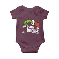 Funny Christmas Wine Baby Onesie Drink Up Bitches - Wonder Print Shop