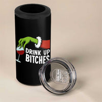 Funny Christmas Wine 4 in 1 Can Cooler Tumbler Drink Up Bitches - Wonder Print Shop