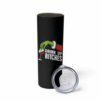 Funny Christmas Wine Skinny Tumbler Drink Up Bitches - Wonder Print Shop