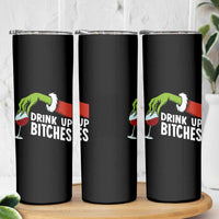 Funny Christmas Wine Skinny Tumbler Drink Up Bitches - Wonder Print Shop