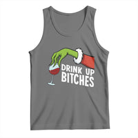 Funny Christmas Wine Tank Top Drink Up Bitches - Wonder Print Shop