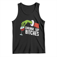 Funny Christmas Wine Tank Top Drink Up Bitches - Wonder Print Shop
