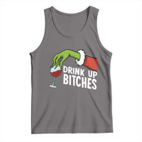Funny Christmas Wine Tank Top Drink Up Bitches - Wonder Print Shop