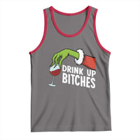 Funny Christmas Wine Tank Top Drink Up Bitches - Wonder Print Shop