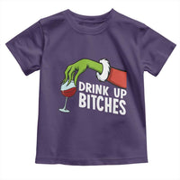 Funny Christmas Wine Toddler T Shirt Drink Up Bitches - Wonder Print Shop