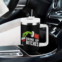Funny Christmas Wine Tumbler With Handle Drink Up Bitches - Wonder Print Shop