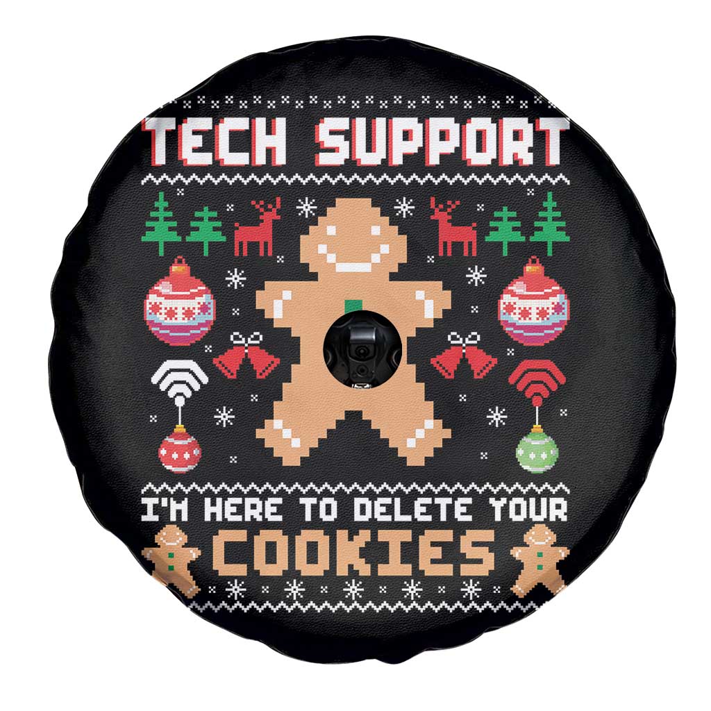 Tech Support Christmas Spare Tire Cover I Am Here To Delete Your Cookies - Wonder Print Shop