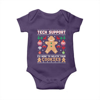 Tech Support Christmas Baby Onesie I Am Here To Delete Your Cookies - Wonder Print Shop