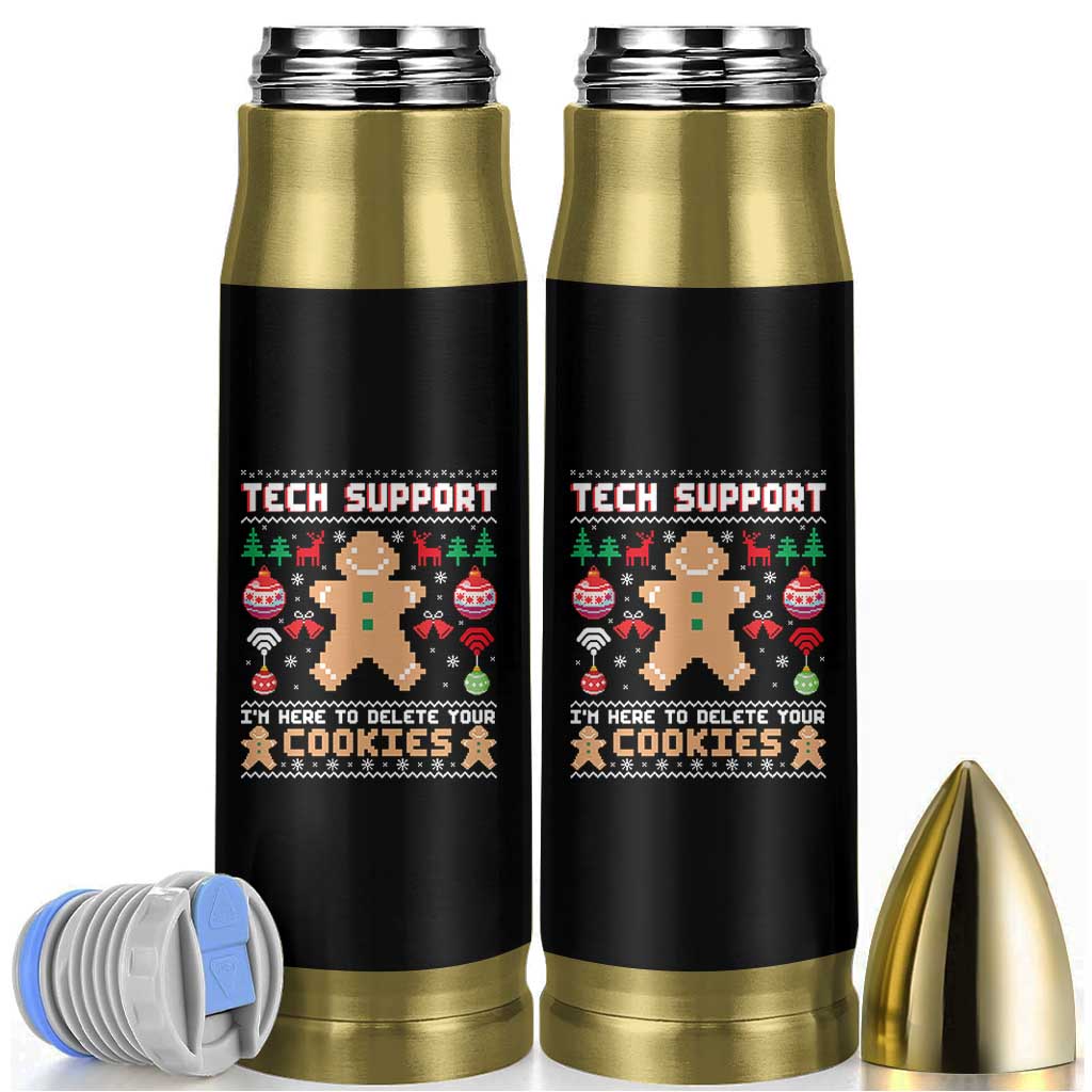 Tech Support Christmas Bullet Tumbler I Am Here To Delete Your Cookies - Wonder Print Shop