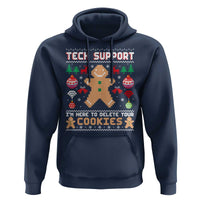 Tech Support Christmas Hoodie I Am Here To Delete Your Cookies - Wonder Print Shop