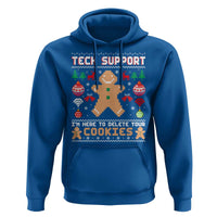 Tech Support Christmas Hoodie I Am Here To Delete Your Cookies - Wonder Print Shop