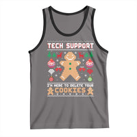Tech Support Christmas Tank Top I Am Here To Delete Your Cookies - Wonder Print Shop