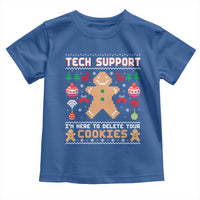 Tech Support Christmas Toddler T Shirt I Am Here To Delete Your Cookies - Wonder Print Shop