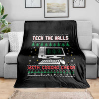 Tech Support Christmas Throw Blanket Tech The Halls With Cooking Cheer - Wonder Print Shop