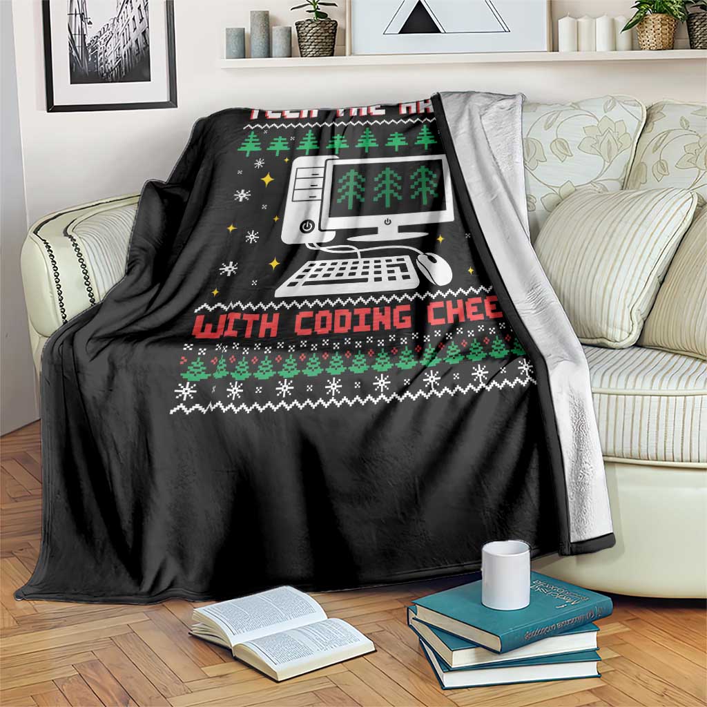 Tech Support Christmas Throw Blanket Tech The Halls With Cooking Cheer - Wonder Print Shop