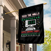 Tech Support Christmas Garden Flag Tech The Halls With Cooking Cheer - Wonder Print Shop