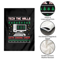 Tech Support Christmas Garden Flag Tech The Halls With Cooking Cheer - Wonder Print Shop