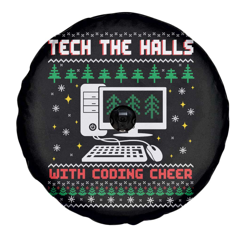 Tech Support Christmas Spare Tire Cover Tech The Halls With Cooking Cheer - Wonder Print Shop