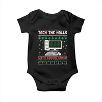 Tech Support Christmas Baby Onesie Tech The Halls With Cooking Cheer - Wonder Print Shop