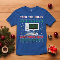 Tech Support Christmas T Shirt Tech The Halls With Cooking Cheer - Wonder Print Shop