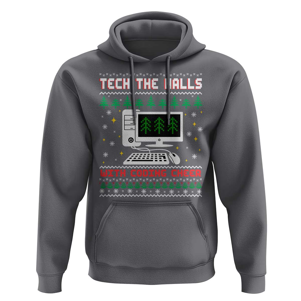 Tech Support Christmas Hoodie Tech The Halls With Cooking Cheer - Wonder Print Shop