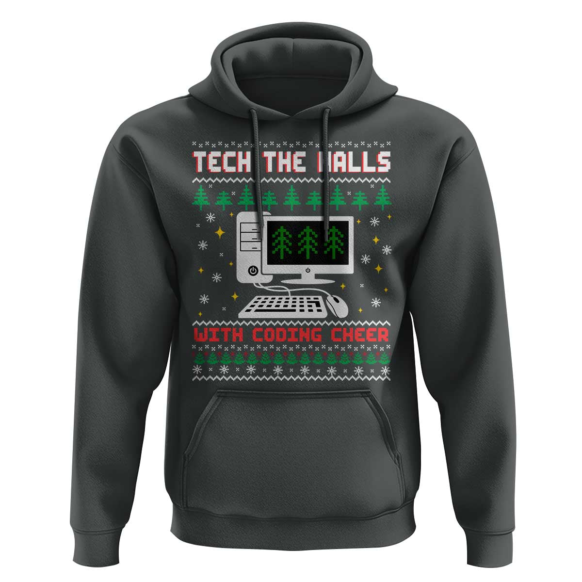 Tech Support Christmas Hoodie Tech The Halls With Cooking Cheer - Wonder Print Shop