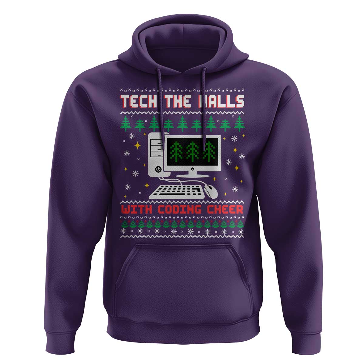Tech Support Christmas Hoodie Tech The Halls With Cooking Cheer - Wonder Print Shop