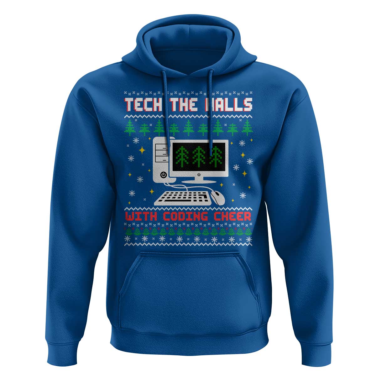 Tech Support Christmas Hoodie Tech The Halls With Cooking Cheer - Wonder Print Shop