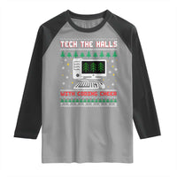 Tech Support Christmas Raglan Shirt Tech The Halls With Cooking Cheer - Wonder Print Shop