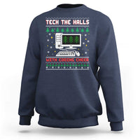 Tech Support Christmas Sweatshirt Tech The Halls With Cooking Cheer - Wonder Print Shop