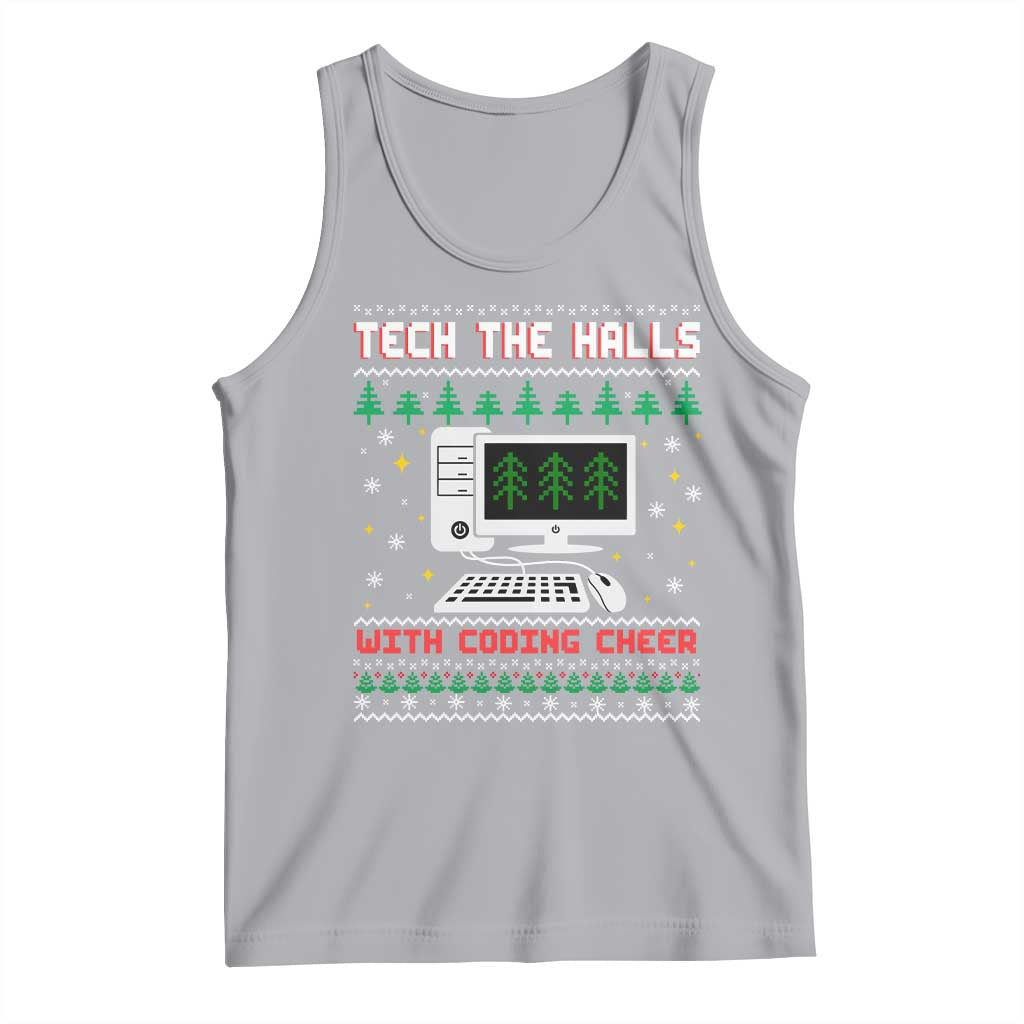 Tech Support Christmas Tank Top Tech The Halls With Cooking Cheer - Wonder Print Shop