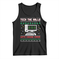 Tech Support Christmas Tank Top Tech The Halls With Cooking Cheer - Wonder Print Shop