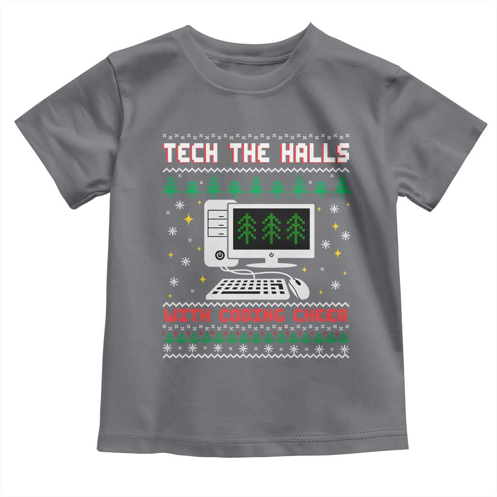 Tech Support Christmas Toddler T Shirt Tech The Halls With Cooking Cheer - Wonder Print Shop