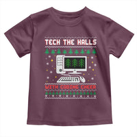 Tech Support Christmas Toddler T Shirt Tech The Halls With Cooking Cheer - Wonder Print Shop